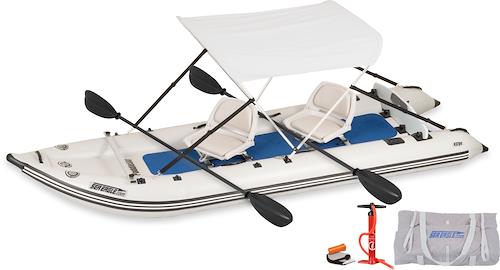 Sea Eagle 437PS Two-Person Swivel Seat Canopy Package — Watercraft