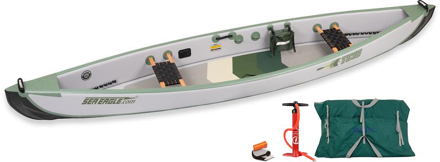 Sea Eagle TC16 Travel Canoe — Start Up Package with Web Seats — Kayak