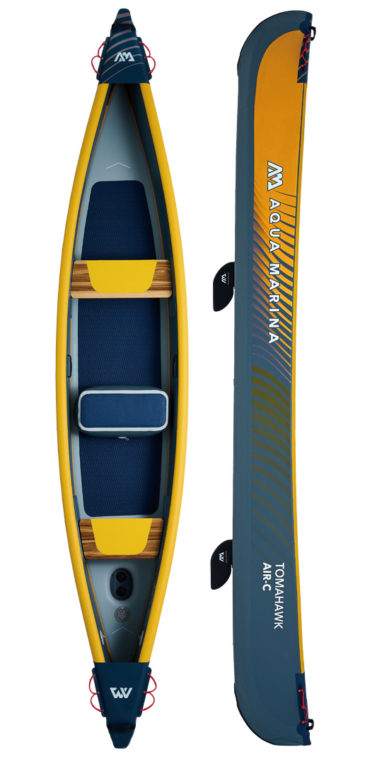 Aqua Marina Tomahawk AIR-K 440 2-Person High Pressure Speed Kayak — Inflatable Speed Kayak