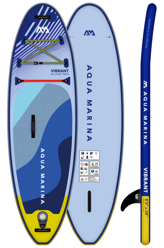Aqua Marina Vibrant 8'0" Youth All-Around Inflatable SUP — Inflatable Stand Up Paddle Board