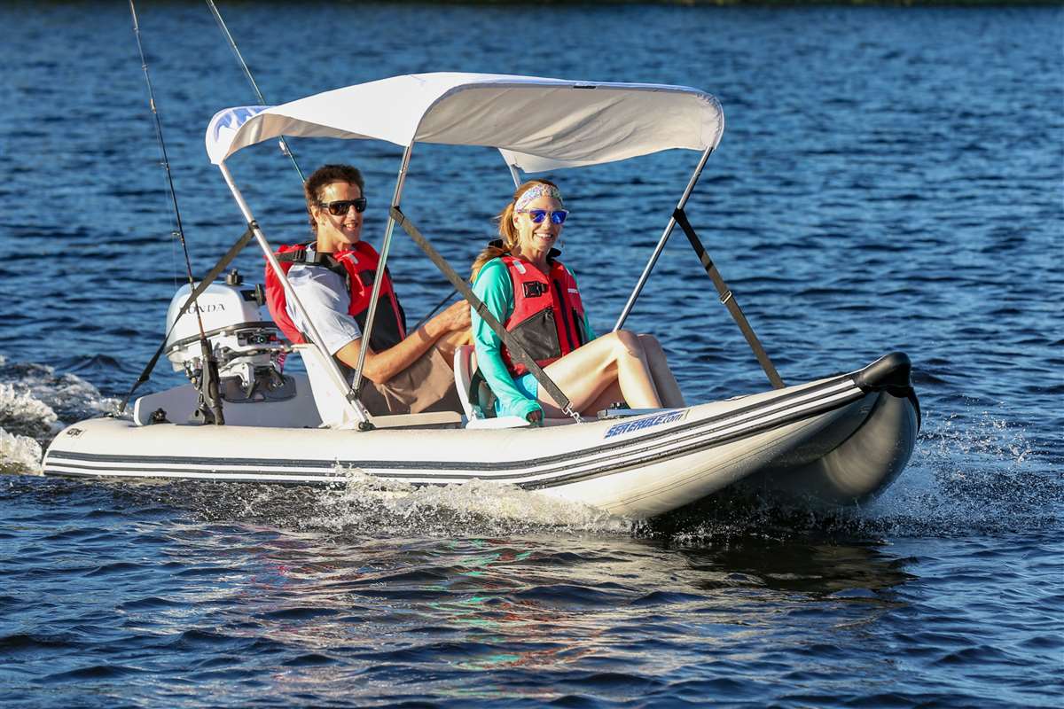 Sea Eagle 437PS 2-Person Swivel Seat Canopy Package — Paddle